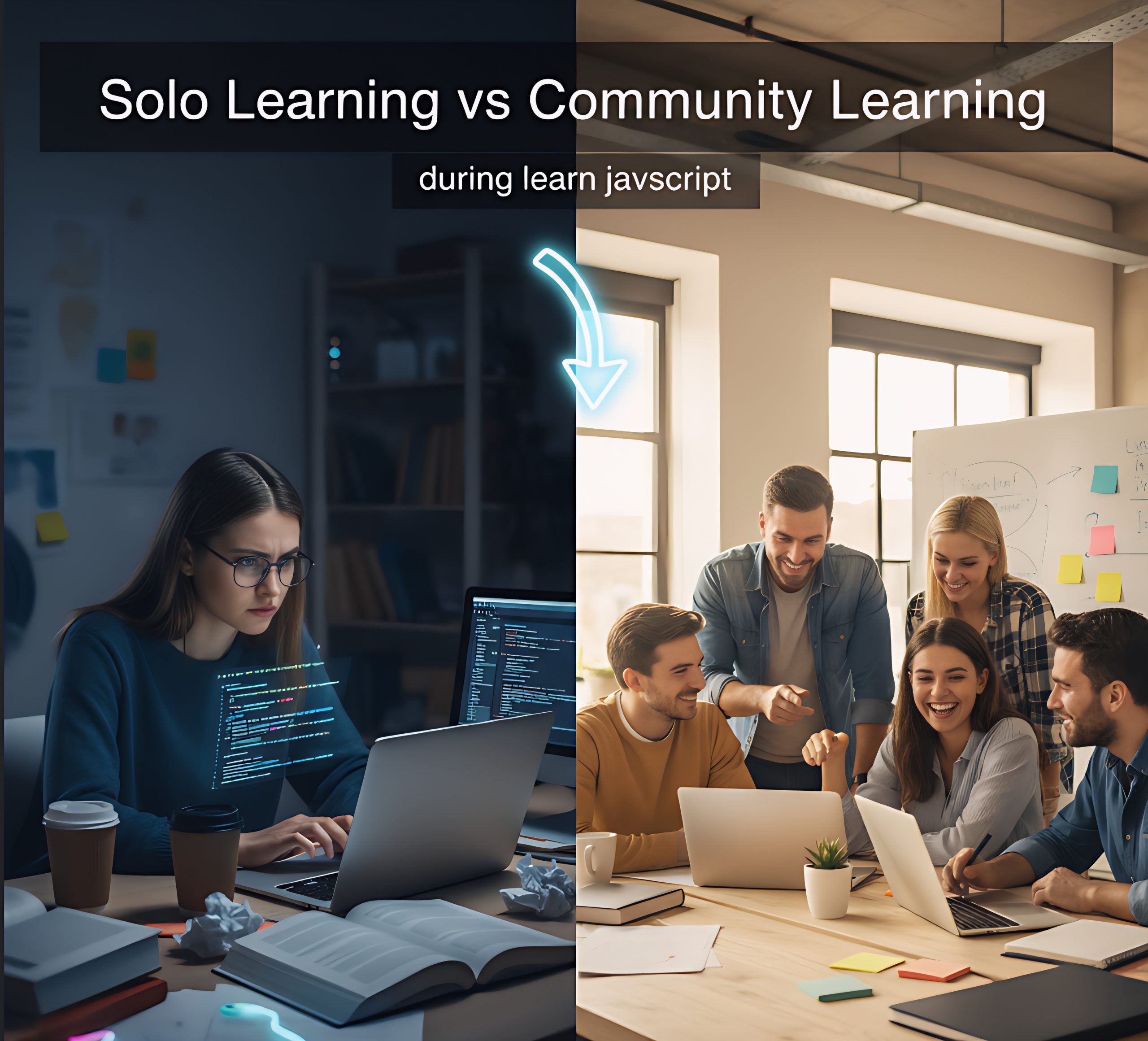 Solo Learning vs. Community Learning