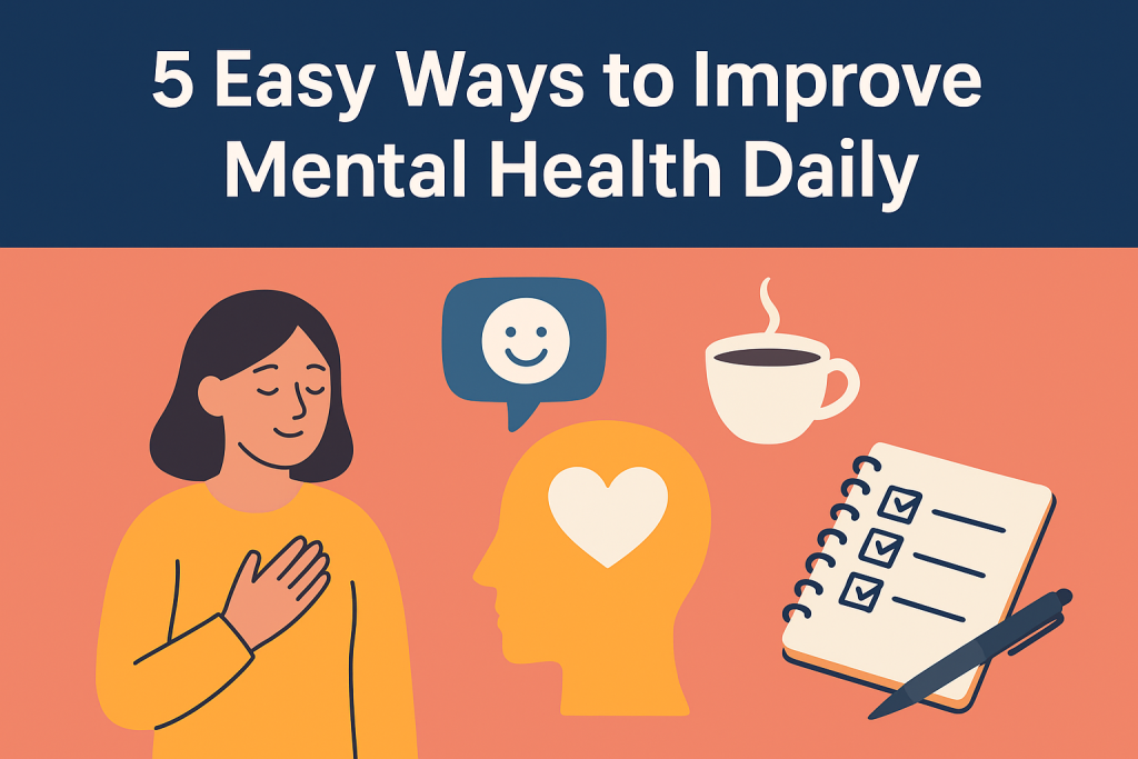 5 Easy Ways to Improve Mental Health Daily