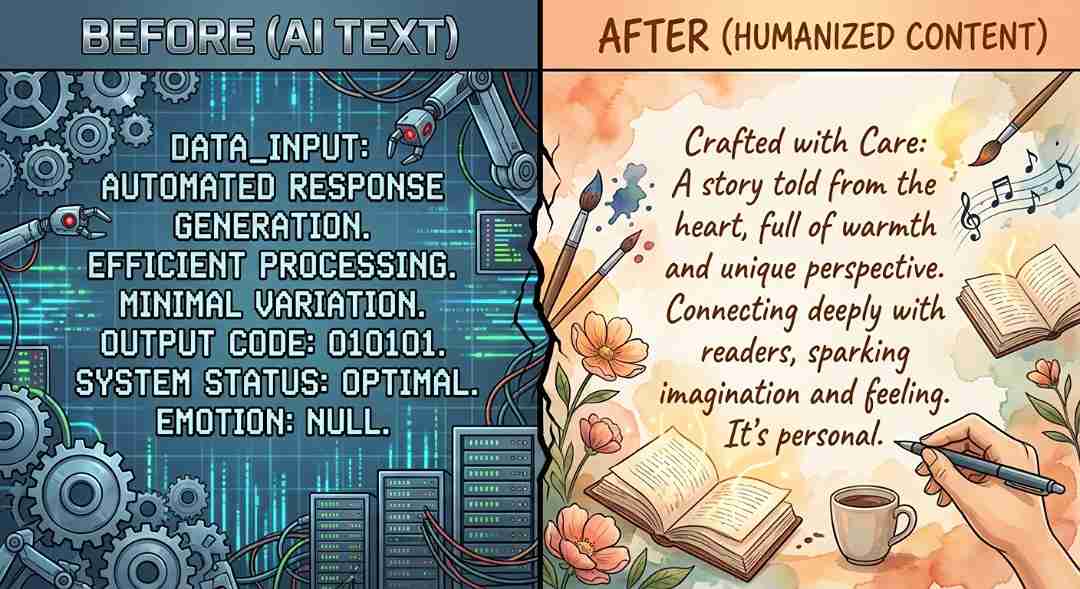 AI content vs humanized content 
