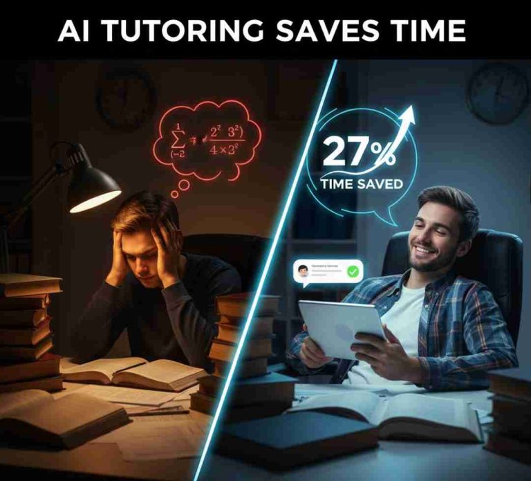 AI Tutoring Saves Time for Students: Cut Study Hours 27%