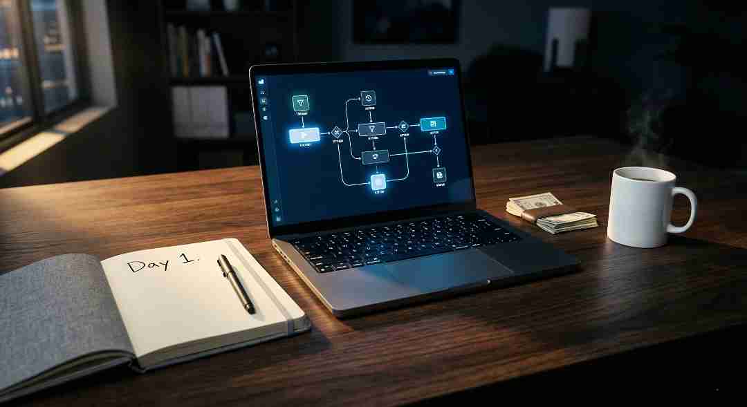 how to start an AI automation agency with no coding skills in 2026 complete beginner guide