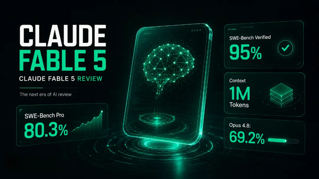 HALearnix Claude Fable 5 review — SWE-Bench Pro 80.3%, Verified 95%, Context 1M Tokens